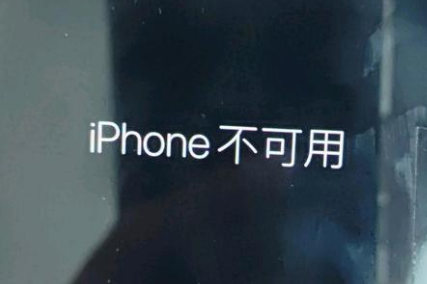 延安苹果服务网点分享锁屏界面显示“iPhone 不可用”如何解决 